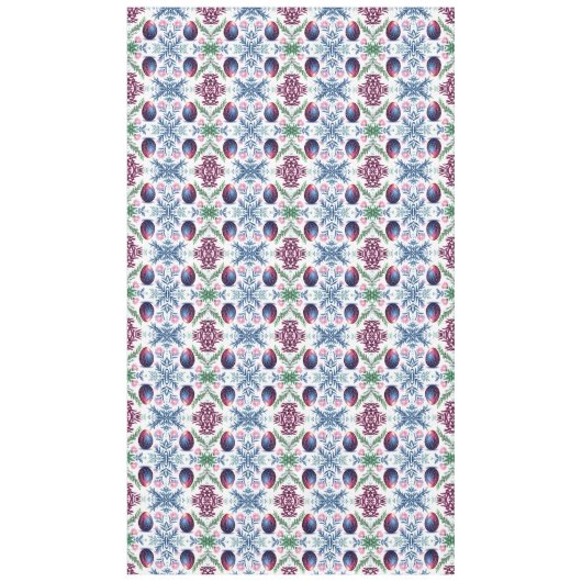 Elegant Easter Egg Botanical Art テーブルクロス (正面)