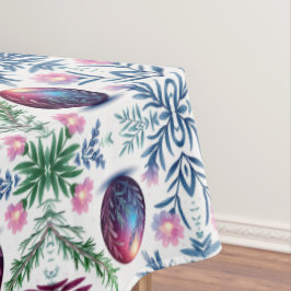 Elegant Easter Egg Botanical Art テーブルクロス