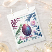 Elegant Easter Egg Botanical Art フェイバーバッグ (クリップ留めされた状態)