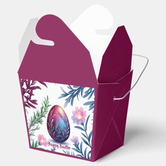 Elegant Easter Egg Botanical Art フェイバーボックス (オープン)