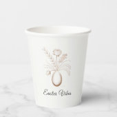 Elegant Easter Vibes Floral Paper Cups 紙コップ (正面)