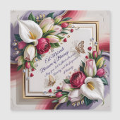 Elegant Eid Al Adha Greeting Card with White Calla (正面)