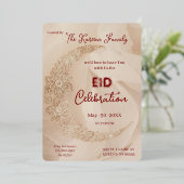 Elegant EId Celebration  Eid Party Invitation 箔シーズンカード (立ち正面)
