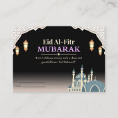 Elegant Eid Mubarak Card エンクロージャーカード (正面)