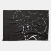Elegant Elderly Lady Kitchen Towel キッチンタオル (横)