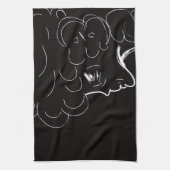 Elegant Elderly Lady Kitchen Towel キッチンタオル (縦)