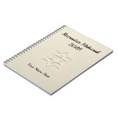 Elegant Embossed Star Islamic ノートブック (左側)