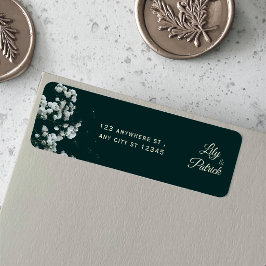 Elegant Emerald Green baby's breath  ラベル