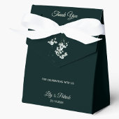 Elegant Emerald Green baby's breath wedding  フェイバーボックス