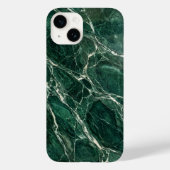 Elegant Emerald Green Marble Texture iPhone Case Case-Mate iPhoneケース (裏面)