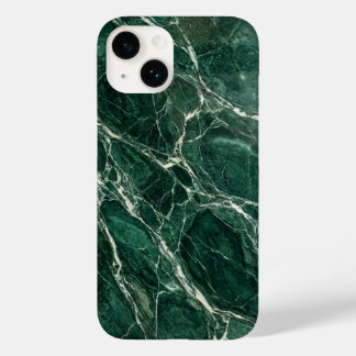 Elegant Emerald Green Marble Texture iPhone Case Case-Mate iPhone 14ケース