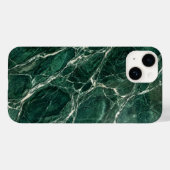 Elegant Emerald Green Marble Texture iPhone Case Case-Mate iPhoneケース (裏面 (横))