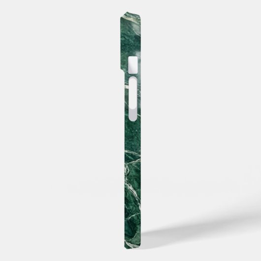 Elegant Emerald Green Marble Texture iPhone Case Case-Mate iPhoneケース (裏面 / 左)