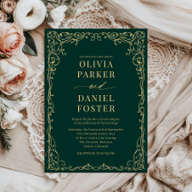 Elegant Emerald Green Minimalist Wedding