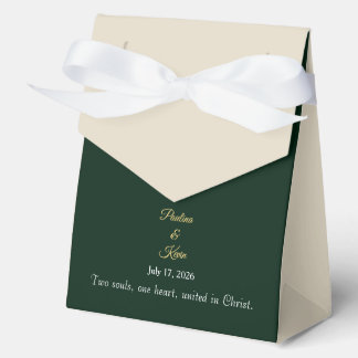 Elegant Emerald Wedding Favor フェイバーボックス