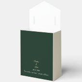 Elegant Emerald Wedding Favor フェイバーボックス (見開き)