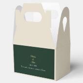 Elegant Emerald Wedding Favor フェイバーボックス (オープン)