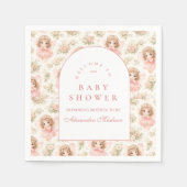 Elegant Enchanted Fairy Baby Shower スタンダードカクテルナプキン (正面)