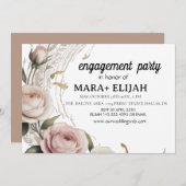 Elegant engagement  party 招待状 (正面/裏面)