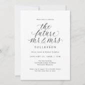 Elegant Engagement Party The Future Mr & Mrs 招待状 (正面)