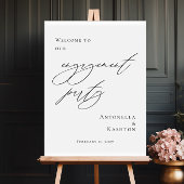 Elegant Engagement Party welcome ポスター