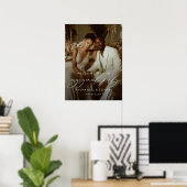 Elegant engagement party welcome photo ポスター (ホームオフィス)
