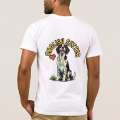 Elegant English Setter Portrait T-Shirt Tシャツ (裏面)
