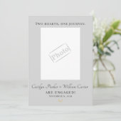 Elegant Equestrian Engagement Announcement Card 案内状 (スタンド正面)