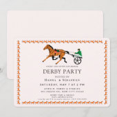 Elegant Equestrian Garden Party Invitation 招待状 (正面/裏面)