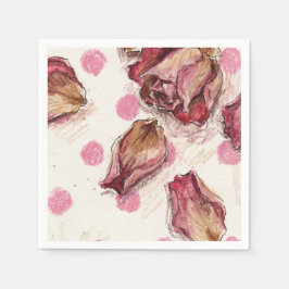 Elegant Equestrian Rose スタンダードカクテルナプキン