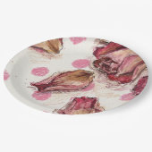 Elegant Equestrian Rose  ペーパープレート (アングル)