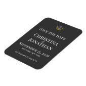Elegant Equestrian Save the Date Magnet マグネット (左側)