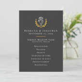 Elegant Equestrian Wedding Program 5x7 プログラム (スタンド正面)