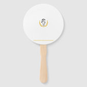 Elegant Equestrian Wedding Program Set of 10 Fans ハンドファン (裏面)