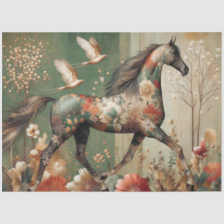 Elegant Equine, Horse, Decoupage, Tissue Paper 薄葉紙