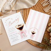 Elegant Espresso Baby is Brewing 招待状