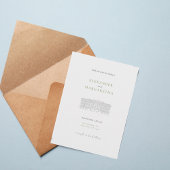 Elegant Estate Illustration Wedding Invitation 招待状