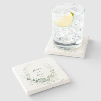 elegant eucalyptus ストーンコースター