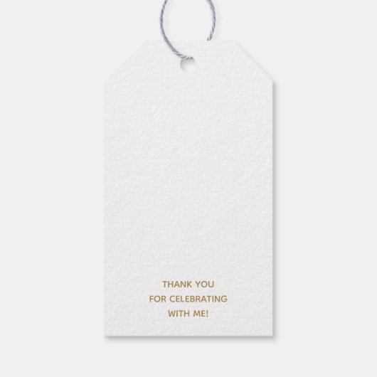 Elegant Eucalyptus and Cross First Communion ギフトタグ (裏面)