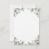 Elegant Eucalyptus Botanical RSVP Card (正面)