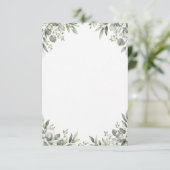 Elegant Eucalyptus Botanical RSVP Card (スタンド正面)