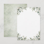 Elegant Eucalyptus Botanical RSVP Card (正面/裏面)
