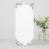 Elegant Eucalyptus Botanical Wedding Program プログラム (スタンド正面)