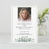 Elegant Eucalyptus Celebrating Life Of - Funeral プログラム (スタンド正面)