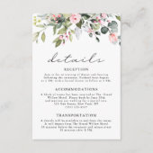 Elegant Eucalyptus Floral Greenery QR Code Wedding エンクロージャーカード (正面)