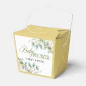 Elegant Eucalyptus Gender Neutral Baby Shower フェイバーボックス (正面サイド)