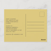 Elegant Eucalyptus Gender Neutral Baby Shower ポストカード (裏面)