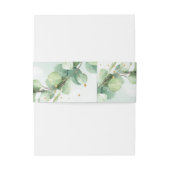 Elegant Eucalyptus & Gold – Chic Greenery Wrap  招待状ベリーバンド (裏面例)