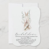 Elegant Eucalyptus Greenery Bridal Shower  招待状 (正面)