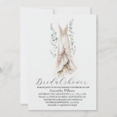 Elegant Eucalyptus Greenery Bridal Shower  招待状 (正面)